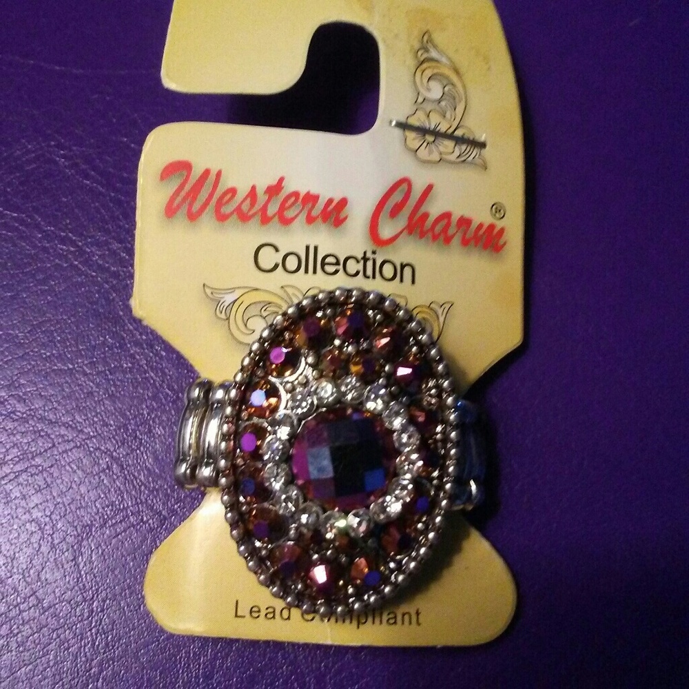 ⛵5/$15 BNWT Western Charm Bling Ring